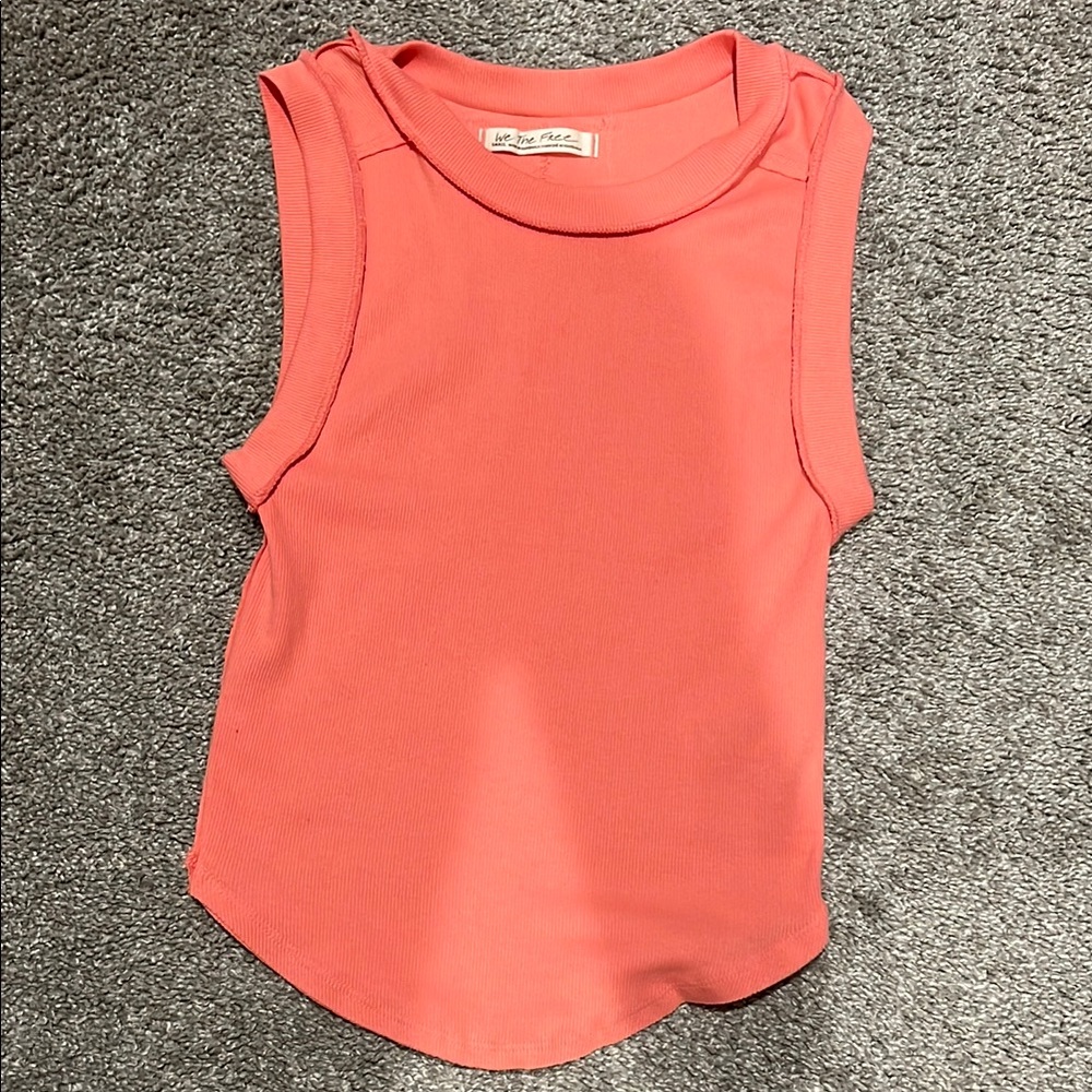Coral Sleeveless Top